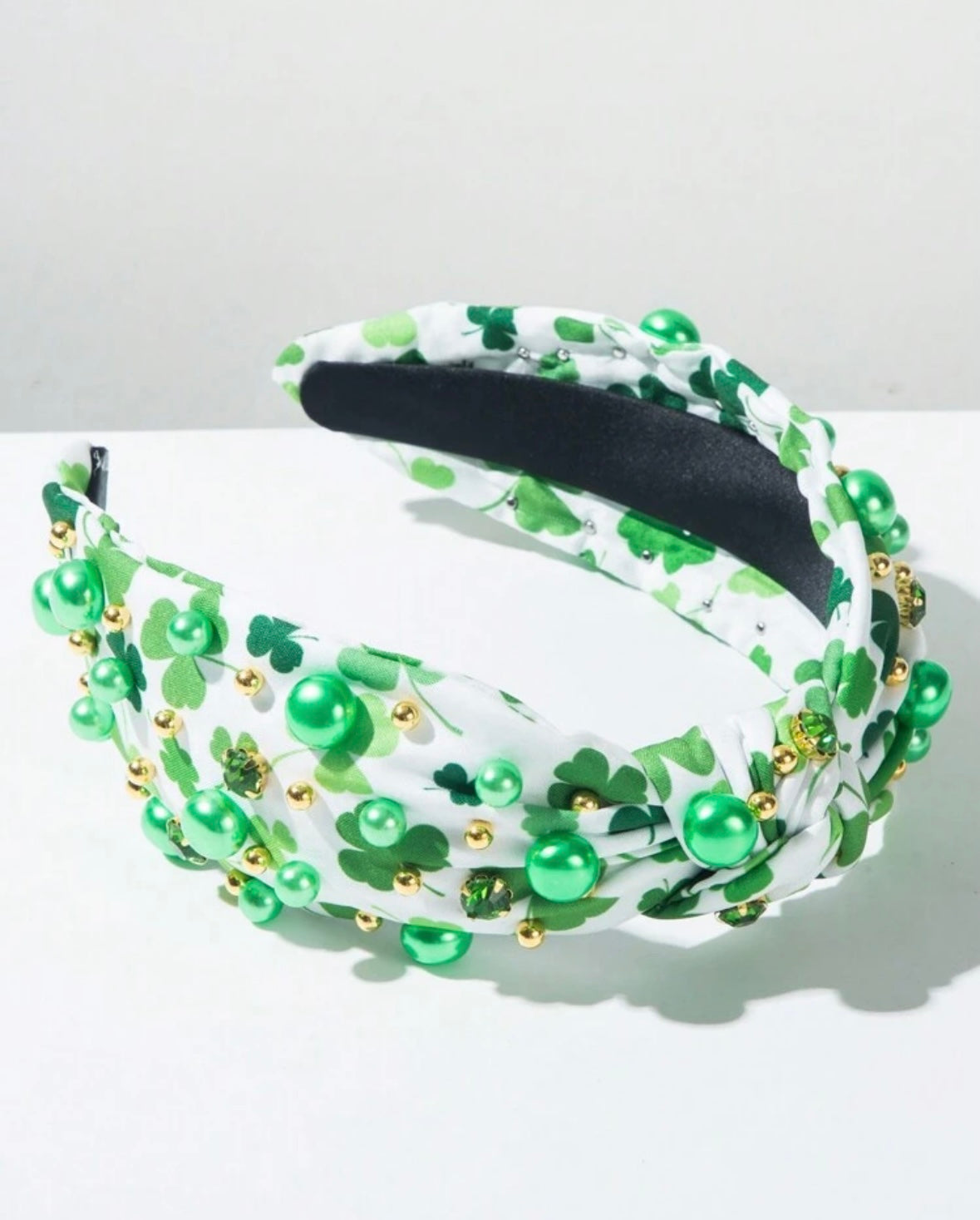 Clover Headband With Beads