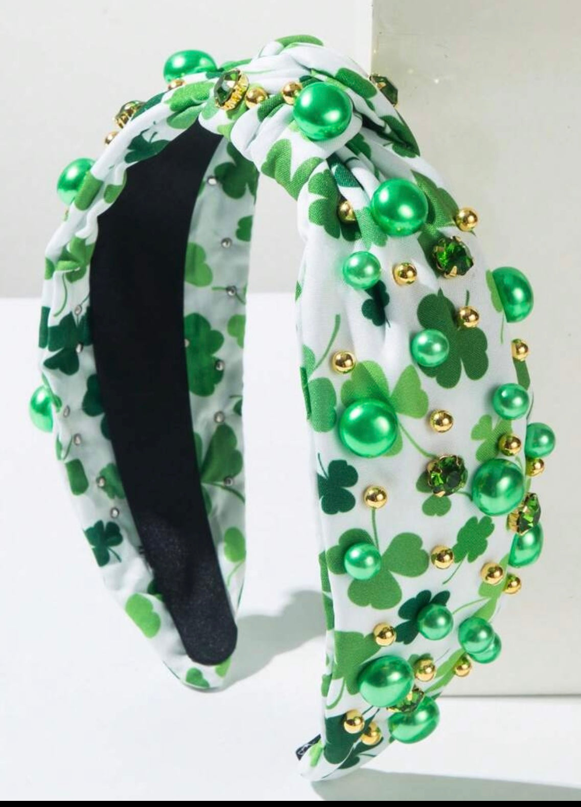 Clover Headband With Beads