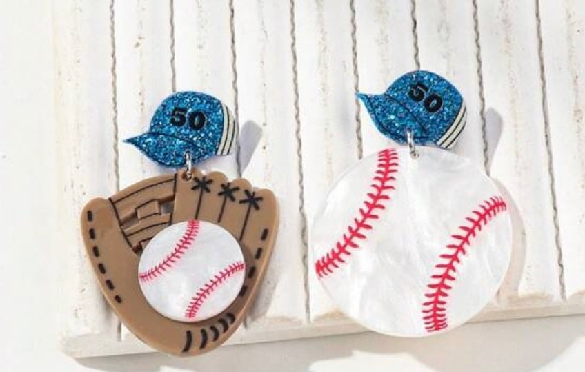 Baseball Earrings